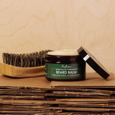 SheaMoisture Men Beard Balm Maracuja Oil & Shea Butter 4oz - Imperfect Container This is Beauty US