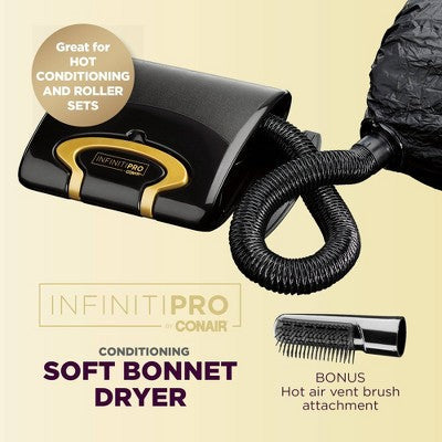 Conair InfintiPro Soft Bonnet Hair Dryer Gold - Imperfect Box This is Beauty US