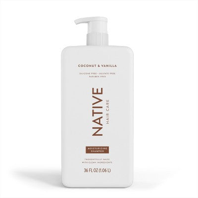 Native Coconut & Vanilla Hair Moisturizing Shampoo 36 fl oz - Imperfect Container This is Beauty US