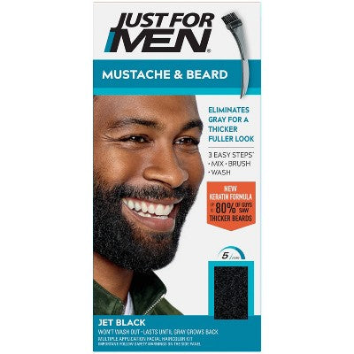 Just For Men Mustache & Beard Jet Black M-61 - Imperfect Box This is Beauty US