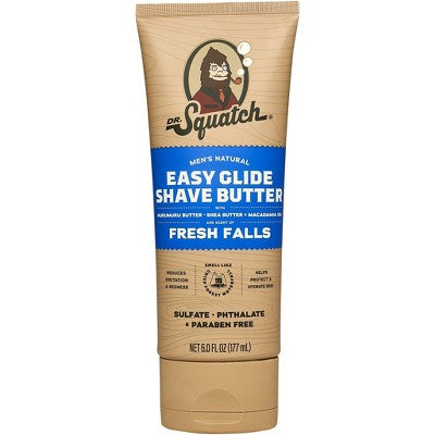 DR. SQUATCH Men's Natural Shave Butter Fresh Falls 6 fl oz - Imperfect Container This is Beauty US
