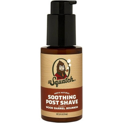DR. SQUATCH Men's Natural Soothing Post Shave Wood Barrel Bourbon 2.5 fl oz - New This is Beauty US