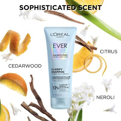 L'Oreal Paris EverPure Clarify Shampoo for Build Up 6.8 fl oz - New This is Beauty US