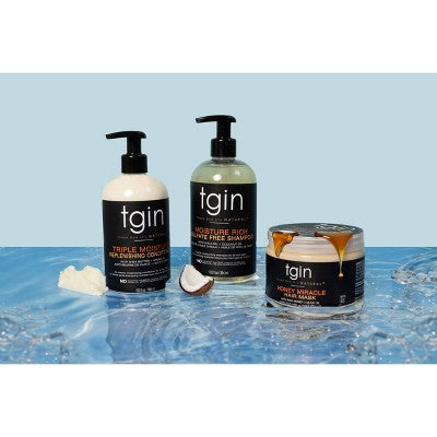 TGIN Moisture Rich Shampoo For Natural Hair with Amla Oil and Coconut Oil 13 fl oz - Imperfect Container This is Beauty US