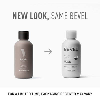 Bevel Men's Face Gel with Tea Tree Oil; Vitamin C 4 fl oz - Imperfect Container This is Beauty US