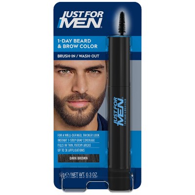 Just For Men 1-Day Beard &  Brow Color Dark Brown - New This is Beauty US