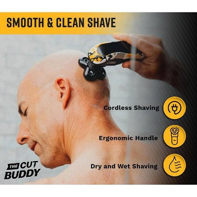 The Cut Buddy Bald Buddy Electric Cordless Head Shaver - Imperfect Box This is Beauty US
