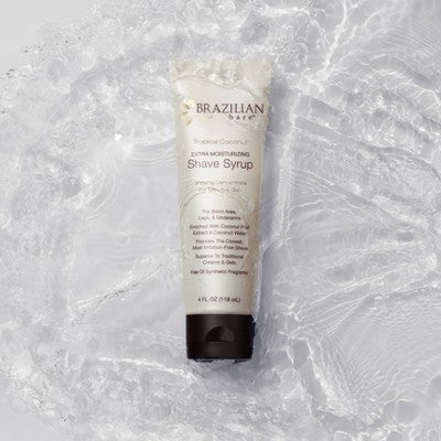 Brazilian Bare Tropical Coconut Shave Syrup 4 fl oz - Imperfect Container This is Beauty US