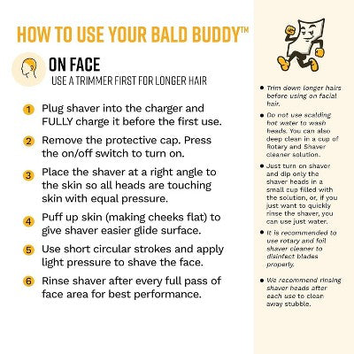 The Cut Buddy Bald Buddy Electric Cordless Head Shaver - Imperfect Box This is Beauty US