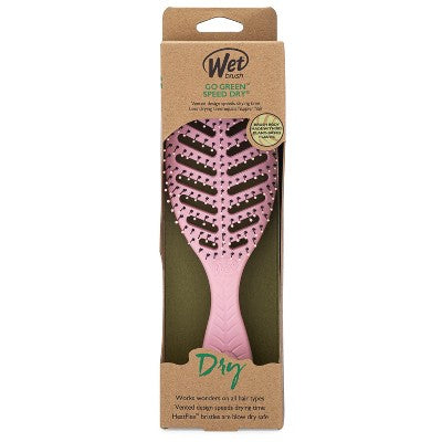 Wet Brush Go Green Speed Dry Hair Brush Pink - New This is Beauty US