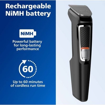 Philips Norelco Series 3000 Multigroom All-in-One Men's Rechargeable Electric Trimmer with 13 Attachments MG3740/40 - Imperfect Box This is Beauty US