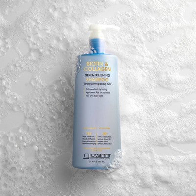 Giovanni Biotin & Collagen Strengthening Shampoo 24 fl oz - Imperfect Container This is Beauty US