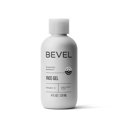 Bevel Men's Face Gel with Tea Tree Oil; Vitamin C 4 fl oz - Imperfect Container This is Beauty US