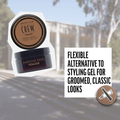 American Crew Men's Medium Hold; High Shine Hair Pomade Gel 3oz - New This is Beauty US