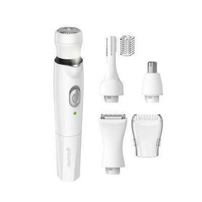 Conair Girlbomb Wet and Dry Cordless Rechargeable Face Shaver with Nose, Ear, Eyebrow and Bikini Trimmer Attachments Set 6pc - Imperfect Box This is Beauty US