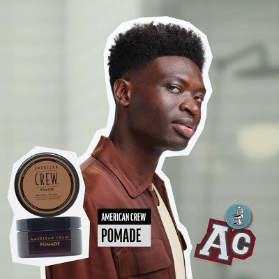 American Crew Men's Medium Hold; High Shine Hair Pomade Gel 3oz - Imperfect Container This is Beauty US