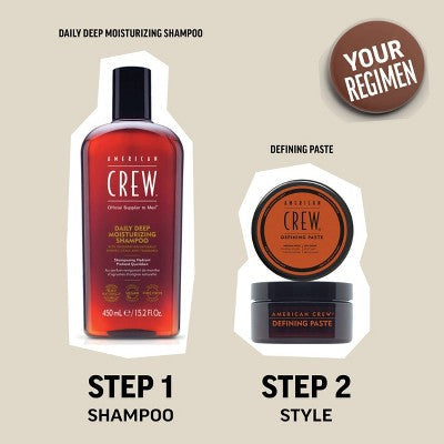 American Crew Men's Medium Hold and Low Shine Hair Defining Hair Gel Paste 3oz - Imperfect Container This is Beauty US