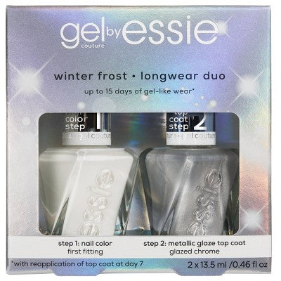 essie gel by essie Winter Frost Longwear Duo Gift Set Nail Polish Set 2pc - Imperfect Box This is Beauty US