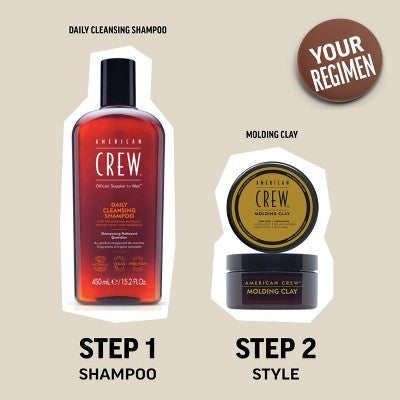 American Crew Men's Strong Hold and Medium Shine Hair Styling Molding Clay 3oz - New This is Beauty US