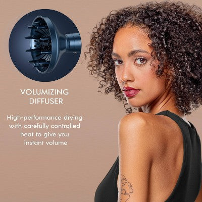 InfinitiPRO by Conair DigitalAIRE Folding Handle Hair Dryer Blue 1875 Watts - Imperfect Box This is Beauty US