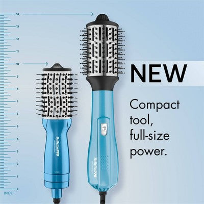 BaBylissPRO Nano Titanium Compact Hot Air Straightening Brush Blue - New This is Beauty US