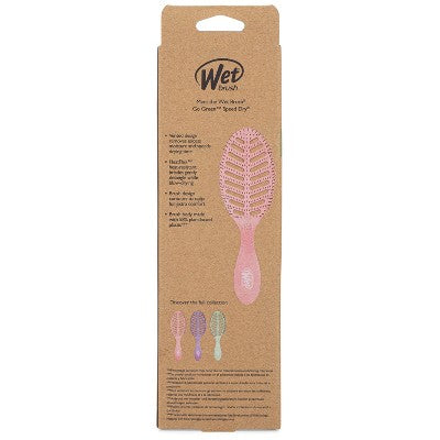 Wet Brush Go Green Speed Dry Hair Brush Pink - New This is Beauty US