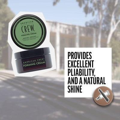 American Crew Men's Medium Hold and Medium Shine  Forming Gel Cream 3oz - Imperfect Container This is Beauty US