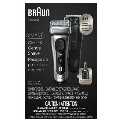 BRAUN SERIES 8-8567CC RECHARGEABLE WET & DRY SHAVER + SMARTCARE CENTER - Imperfect Box This is Beauty US