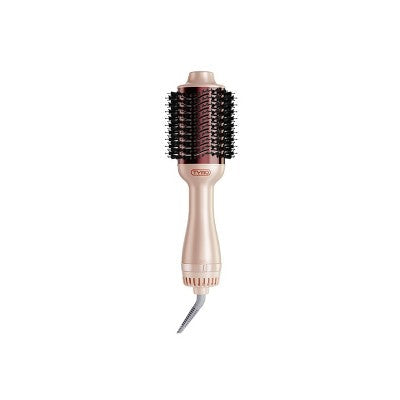 TYMO Volumizer Hot Air Brush Hair Dryer Champagne Pink - Imperfect Box This is Beauty US