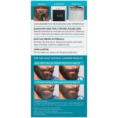Just For Men Mustache & Beard Jet Black M-61 - Imperfect Box This is Beauty US