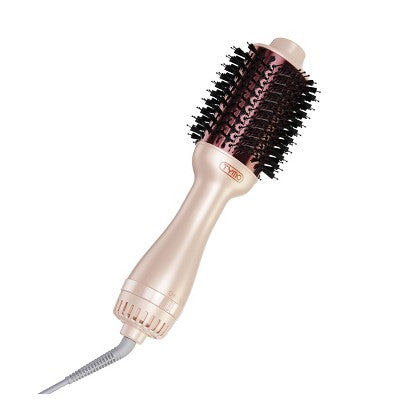 TYMO Volumizer Hot Air Brush Hair Dryer Champagne Pink - New This is Beauty US