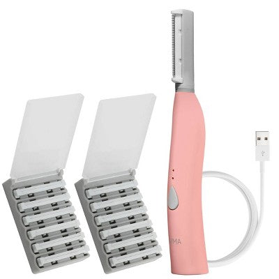 Spa Sciences SIMA Deluxe Sonic Dermaplaning Tool for Exfoliation & Peach Fuzz Removal - Imperfect Box This is Beauty US