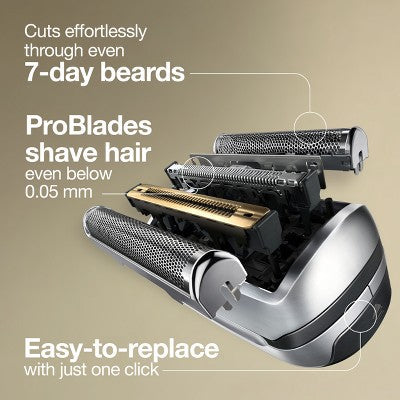 Braun Electric Shaver Replacement Head Silver - New This is Beauty US