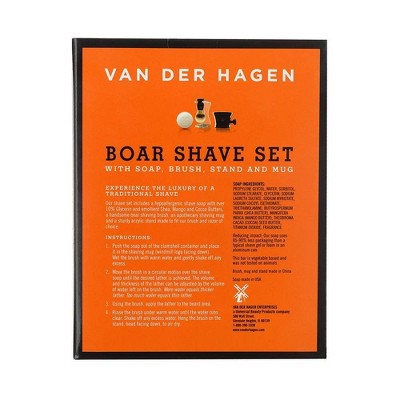 Van der Hagen Premium 4 Piece Shave Gift Set - Imperfect Box This is Beauty US