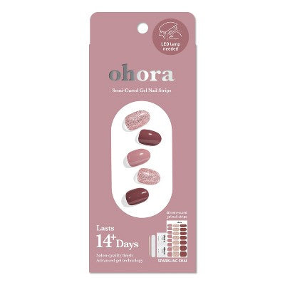 Ohora Gel Nail Art Design Line Sparkling Chai 30ct - Imperfect Box This is Beauty US