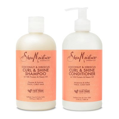 SheaMoisture Shampoo & Conditioner Bundle for Curly Hair 6oz/2pk - Imperfect Box This is Beauty US