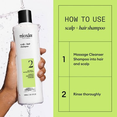 Nioxin System 2 Shampoo Cleanser 10.1 fl oz - New This is Beauty US