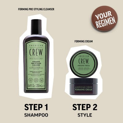 American Crew Men's Medium Hold and Medium Shine  Forming Gel Cream 3oz - Imperfect Container This is Beauty US