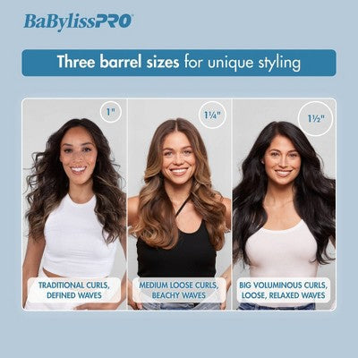 BaBylissPRO Nano Titanium Extended Barrel Curling Iron Blue - Imperfect Box This is Beauty US