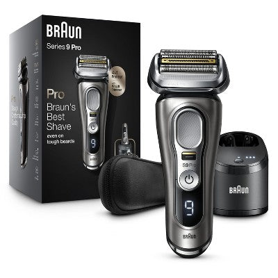 Braun Series 9-9465cc Pro Electric Foil Shaver with ProLift Beard Trimmer; Clean; Charge SmartCare Center - Imperfect Box This is Beauty US