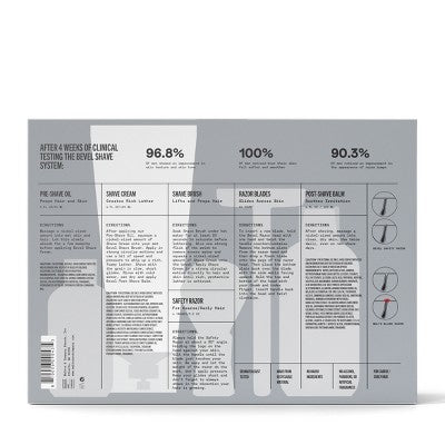 Bevel Men's Shave Kit Safety Razor and Brush Shave Cream Pre Shave Oil  Post Shave Balm 40 Blades - Missing Box This is Beauty US