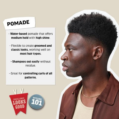 American Crew Men's Medium Hold; High Shine Hair Pomade Gel 3oz - Imperfect Container This is Beauty US