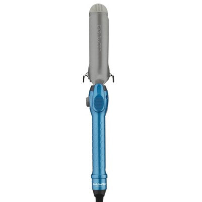 BaBylissPRO Nano Titanium Spring Curling Iron Blue 1.5" - Imperfect Box This is Beauty US