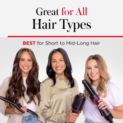 Revlon One-Step Volumizer PLUS Hair Dryer and Hot Air Brush  Black - Imperfect Box This is Beauty US