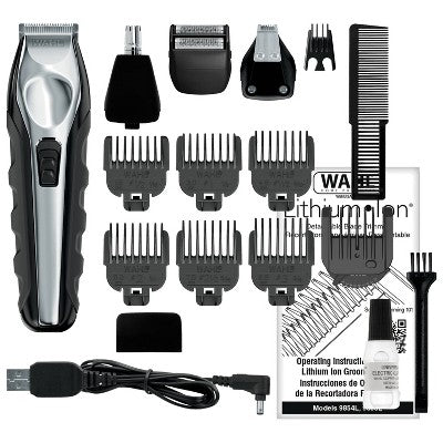 Wahl Lithium Ion All In One Cordless Rechargeable Electric Beard Trimmer, Shaver, Detailer, Nose Trimmer - Imperfect Box This is Beauty US
