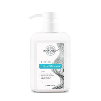 Keracolor Color + Clenditioner Temporary Hair Color Silver 12 fl oz - Imperfect Container This is Beauty US