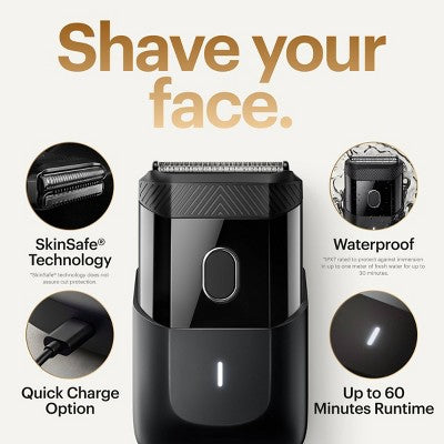 MANSCAPED The Handyman Compact Face Shaver Portable SkinSafe - Imperfect Box This is Beauty US