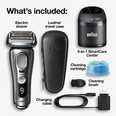 Braun Series 9-9465cc Pro Electric Foil Shaver with ProLift Beard Trimmer; Clean; Charge SmartCare Center - Imperfect Box This is Beauty US
