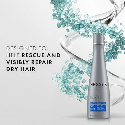 Nexxus Therappe Ultimate Moisture Shampoo for Dry Hair with Elastin Protein and Green Caviar Silicone-Free 13.5 fl oz - New This is Beauty US