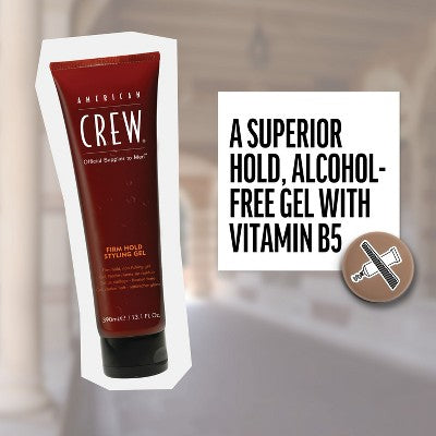 American Crew Men's Firm Hold and Non-Flaking Hair Styling Gel  8.4 fl oz - Imperfect Container This is Beauty US